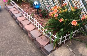 White Garden Border Fence