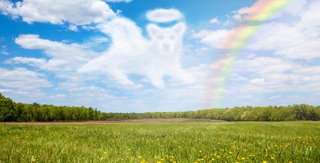 loss of a pet rainbow bridge cloud dog