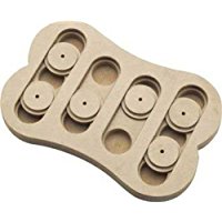 The Shuffle bone toy will entertain a bored dog while you're away.