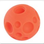 Tricky treat ball dispenses a treat randomly to reward your dog.
