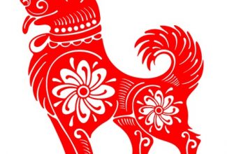2018 illustration. Chinese Year of the Dog