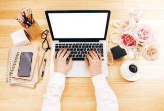 Female Guest Bloggers Hands on Keyboard